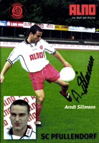 Autogrammkarte Fußballer Arndt Sillmann, SC Pfullendorf, Autogramm