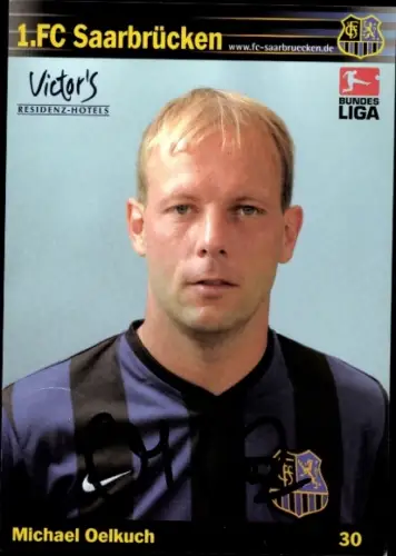 Autogrammkarte Fußballer Michael Oelkuch, 1. FC Saarbrücken, Autogramm