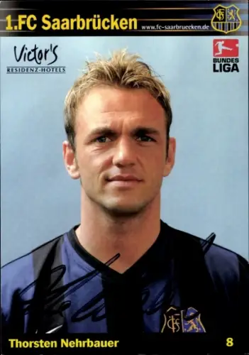 Autogrammkarte Fußballer Thorsten Nehrbauer, 1. FC Saarbrücken, Autogramm