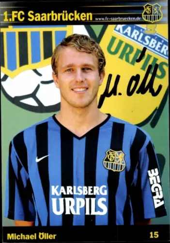 Autogrammkarte Fußballer Michael Öller, 1. FC Saarbrücken, Autogramm