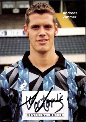 Autogrammkarte Fußballer Andreas Zimmer, 1. FC Saarbrücken, Autogramm