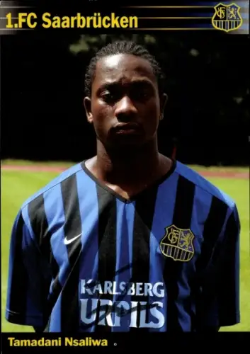 Autogrammkarte Fußballer Tamadani Nsaliwa, 1. FC Saarbrücken, Autogramm