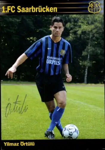 Autogrammkarte Fußballer Yilmaz Örtülü, 1. FC Saarbrücken, Autogramm