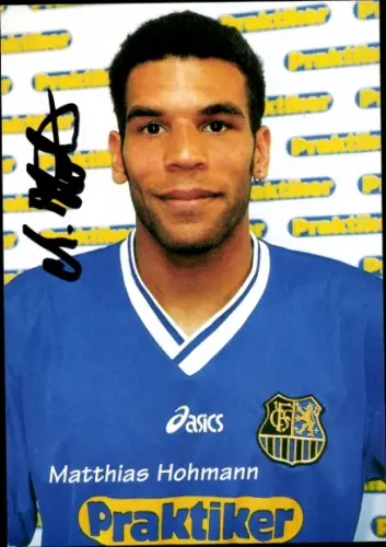 Autogrammkarte Fußballer Matthias Hohmann, 1. FC Saarbrücken, Autogramm