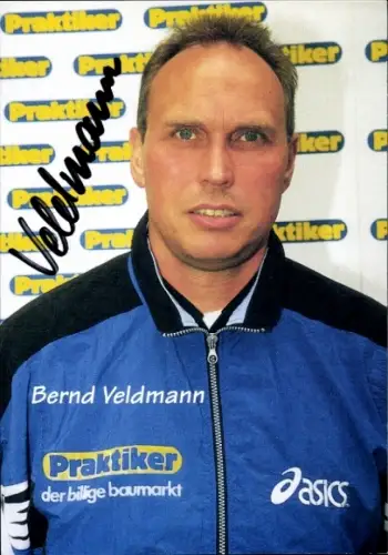 Autogrammkarte Athletiktrainer Bernd Veldmann, 1. FC Saarbrücken, Autogramm