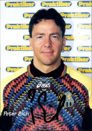 Autogrammkarte Fußballer Peter Eich, 1. FC Saarbrücken, Autogramm