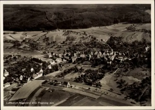 Ak Wüstenrot in Württemberg, Luftaufnahme,  Flugzeugperspektive, ländliche Umgebung