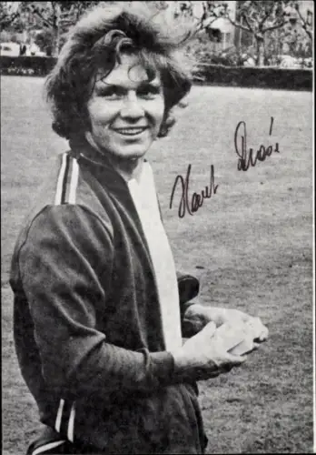 Foto Hockeyspieler Horst Dröse, Autogramm