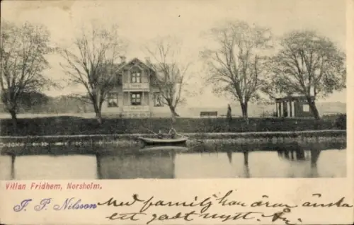 Ak Norsholm Norrköping Schweden, Villan Fridhem