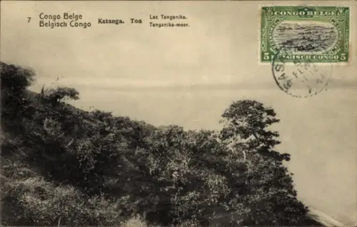 Ganzsachen Ak Katanga Toa DR Kongo Zaire, Lac Tanganika