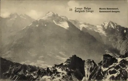 Ganzsachen CPA DR Kongo Zaire, Monts Ruwenzori