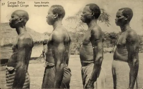 Ganzsachen CPA DR Kongo Zaire, Afrikaner, Gruppenfoto