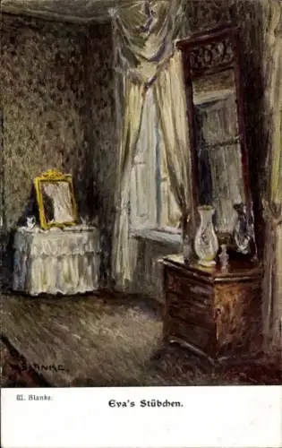 Künstler Ak Blanke, W., Eva's Stübchen