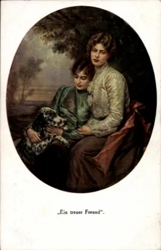 Künstler Ak Papperitz, Ein treuer Freund