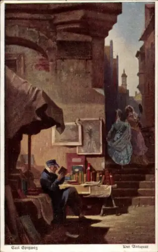 Künstler Ak Spitzweg, Carl, Der Antiquar