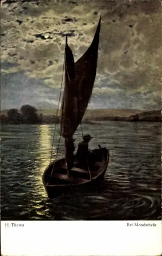 Künstler Ak Thoma, H., Bei Mondschein