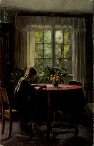 Künstler Ak Hansen, Sigvard, In Großmutters Reich