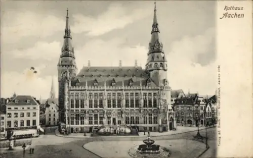 Ak Aachen, Rathaus