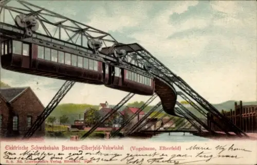 Ak Barmen Wuppertal, Elektrische Schwebebahn, Elberfeld-Vohwinkel