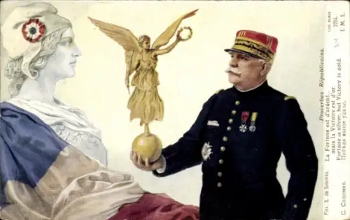 Künstler Ak Solomko, S., La Fortune est d'argent, mais la Victoire est d'or
