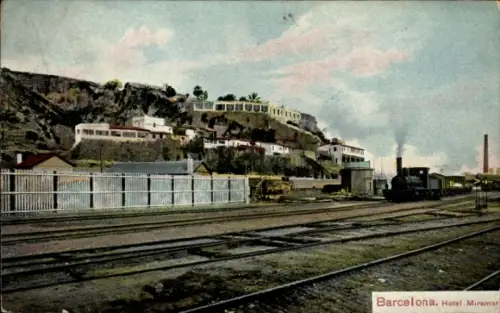 Ak Barcelona Katalonien Spanien, Hotel Miramar