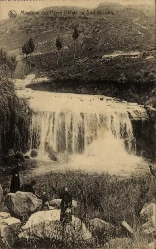Ak Südafrika, Wasserfall, Missions des Pères Obtals au Sud Africain