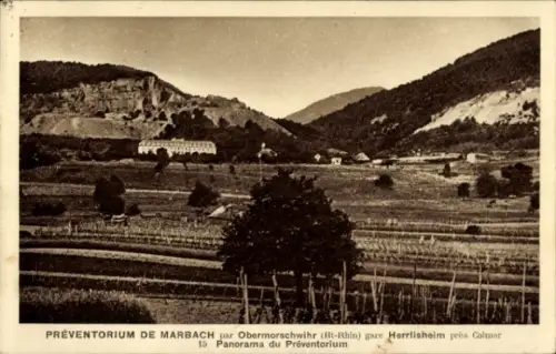Ak Obermorschwihr Obermorschweier Elsass Haut Rhin, Präventorium de Marbach, Panorama,  Ht-Rhin, 