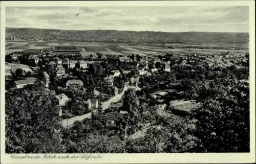 Ak Dresden Cossebaude, Blick nach der Lößnitz