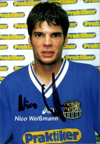 Autogrammkarte Fußballer Nico Weißmann, 1. FC Saarbrücken, Autogramm