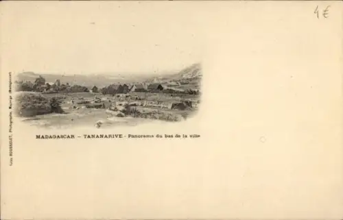 Ak Antananarivo Tananarive Madagaskar, Panorama, Stadtansicht, Tananarive
