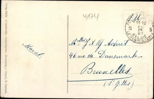 Ak Issum am Niederrhein, Partie am Rathaus