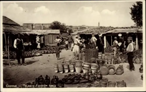Ak Skopje Üsküb Mazedonien, Markt