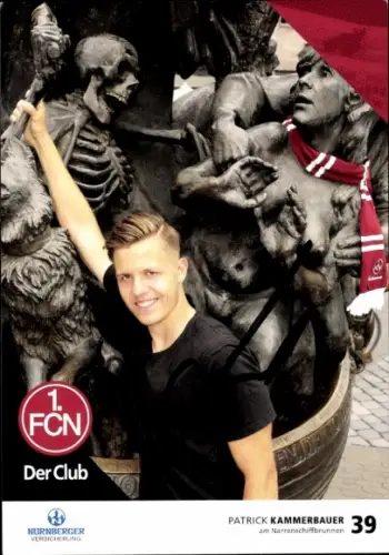 Autogrammkarte Fußballer Patrick Kammerbauer, 1. FC Nürnberg, Autogramm