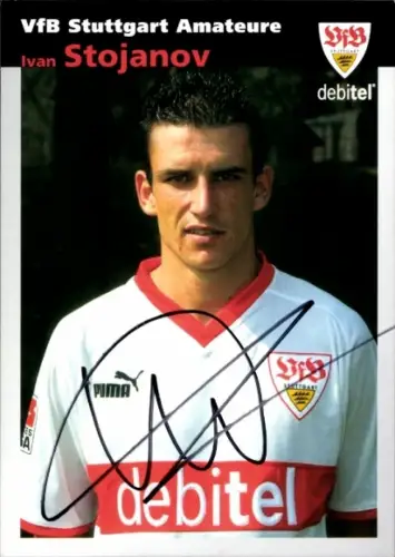 Autogrammkarte Fußballer Ivan Stojanov, VfB Stuttgart, Autogramm
