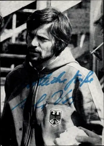 Foto Hockeyspieler Uli Vos, Autogramm