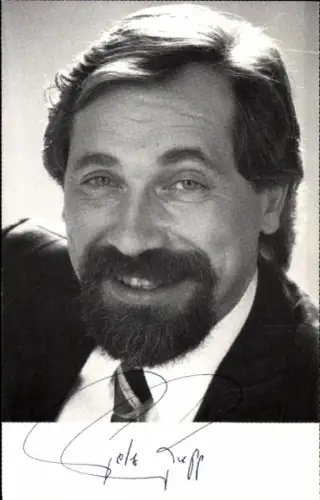 Autogrammkarte Moderator Peter Rapp, Portrait, Autogramm