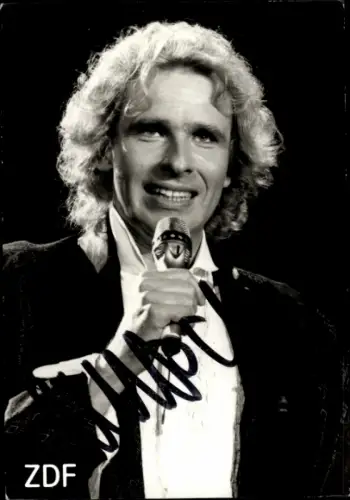 Ak Schauspieler und Moderator Thomas Gottschalk, Portrait, ZDF, Autogramm