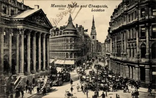 PC London City England, Mansion House, Cheapside