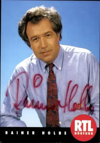 Ak Journalist und Fernsehmoderator Rainer Holbe, Autogramm