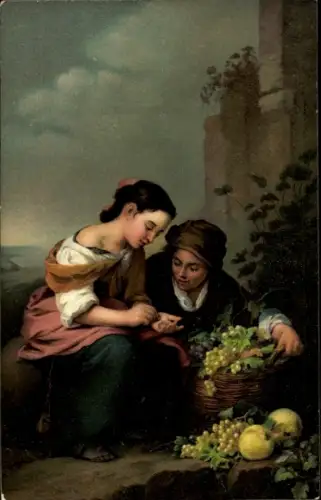Künstler Ak Murillo, Bartolomé Esteban, Geldzählerin