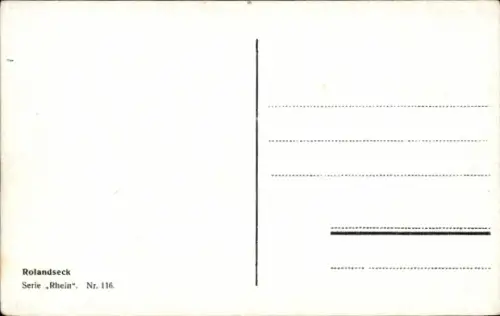 Ak Rolandseck Remagen am Rhein, Rheinlandschaft, Fluss, Berge, Boot, Rolandseck