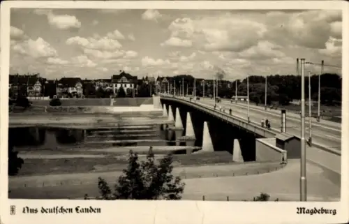 Ak Magdeburg an der Elbe, Brücke der Magdeburger Pioniere