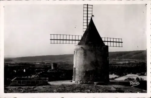 Ak Fontvieille en Provence Bouches du Rhône, Windmühle Daudet