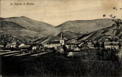 Ak St Martin bei Weiler Elsass Bas Rhin, Gesamtansicht