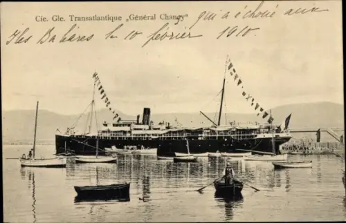Ak Dampfer General Chanzy, CGT, French Line