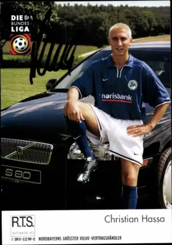 Autogrammkarte Fußballer Christian Hassa, SpVgg Greuther Fürth, Autogramm