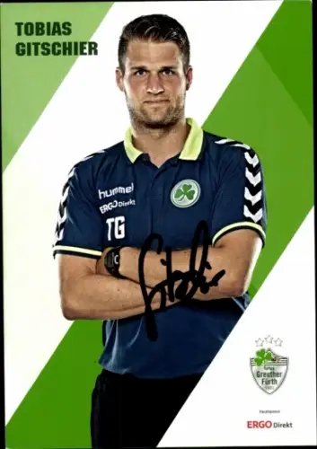 Autogrammkarte Co Trainer Tobias Gitschier, SpVgg Greuther Fürth, Autogramm