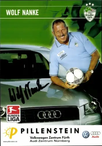 Autogrammkarte Mannschaftsverantwortlicher Wolfgang Nanke, SpVgg Greuther Fürth, Autogramm