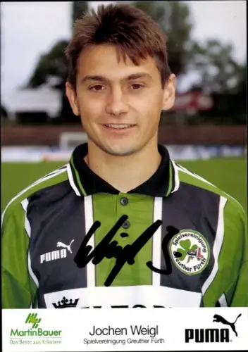 Autogrammkarte Fußballer Jochen Weigl, SpVgg Greuther Fürth, Autogramm