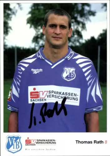 Autogrammkarte Fußballer Thomas Rath, VfB Leipzig, Autogramm